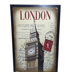 London Ahşap Poster