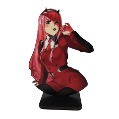 Orora Darling in the Franxx-Anime Ahşap Biblo-Figür