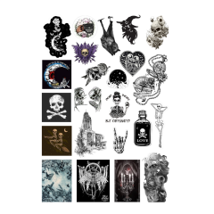 23\'lü Gothic Witcher Grunge Sticker Seti-Fairygrunge Etiket Seti