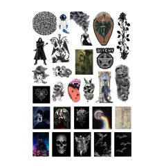 27\'li Gothic Witcher Grunge Sticker Seti-Fairygrunge Etiket Seti